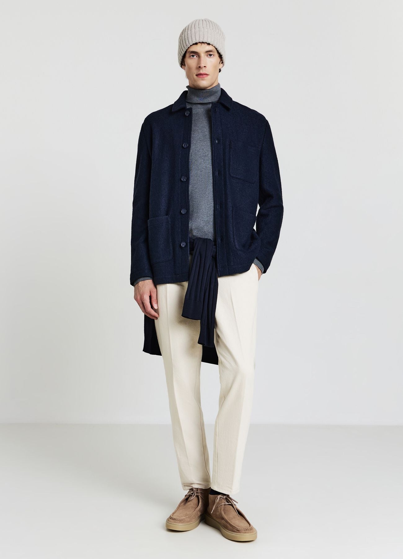 Boiled wool shacket – Calliope