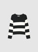 Maglia a righe con scollo rotondo - 10-11
