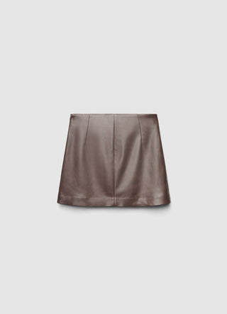 Plissierter Culotte-Hose mit Schnallen