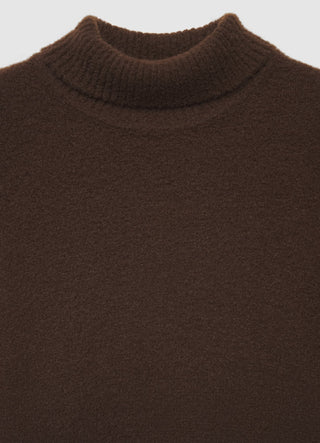 Maglia a collo alto a tinta unita