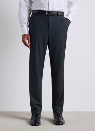 Pantalone straight a gamba dritta con piega
