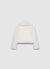 Crop jacket with plush effect and notched collar
