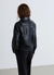 Giubbotto biker con zip asimmetrica