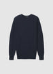 Rundhalsausschnitt Pullover mit Rippstrickmuster - S