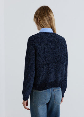 Maglia girocollo con maniche raglan
