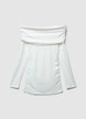 Off-the-shoulder T-shirt - M
