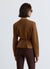 Jacket with zip and waist belt