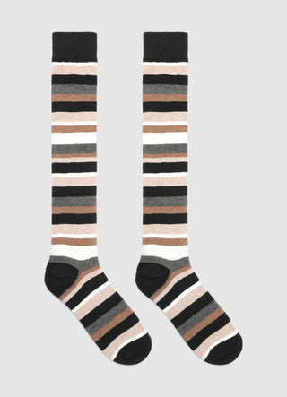 Long striped socks