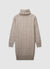 Rollkragenpullover mit Zopfmuster