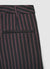 Pantaloni straight sartoriali a righe con pinces