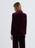 Single-breasted velvet jacket