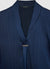Blusa con rever sciallato a righe