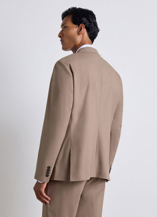 Single-breasted jacket with two plain-coloured buttons