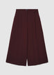 Pantaloni palazzo crop a tinta unita - XS