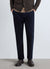 Pantaloni straight con coulisse e vita elasticizzata