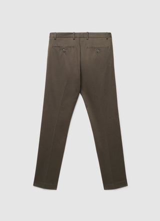 Pantaloni chino sartoriali a tinta unita