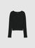 Cardigan a costine con gancetti