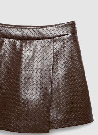 Jupe-pantalon avec travail tressé