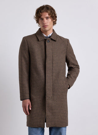 Cappotto lungo a quadri