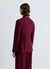 Giacca blazer monopetto gessata con paillettes