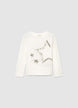 Long-sleeve t-shirt with sequin stars - 6-7