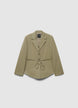Shirt-style jacket with belt and buttons - XS
