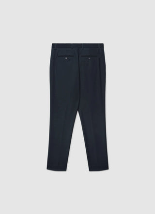Pantalone straight a gamba dritta con piega