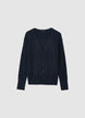 Cable-knit cardigan - XS
