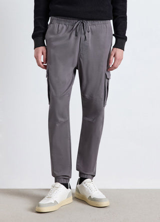 Pantaloni jogger cargo con coulisse