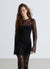 Abito lungo in pizzo con sottoveste