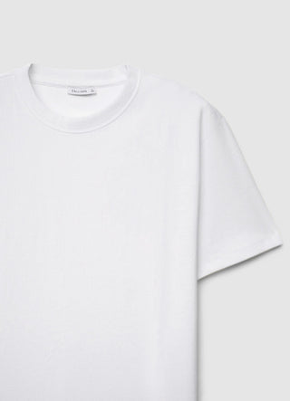 Plain-coloured T-shirt with ribbed texture