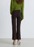 Einfarbige Cropped Flare Jeans