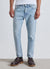 Cropped jeans with a washed-out effect