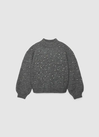 Maglia con applicazioni strass