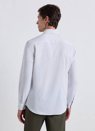 Camicia slim fit a pois easy iron