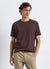 Solid colour ribbed T-shirt