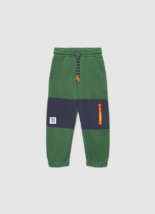 Pantaloni ginnici over con coulisse e tasca zip