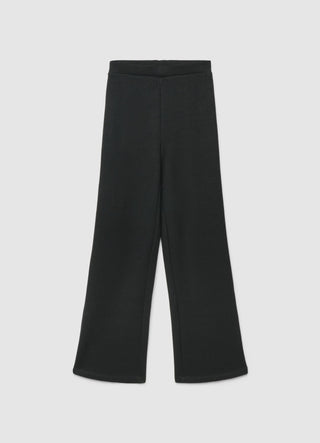 Soft solid-colour palazzo trousers