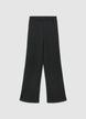 Soft solid-colour palazzo trousers - XS