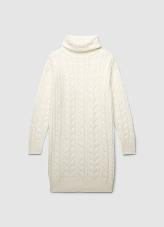 Rollkragenpullover mit Zopfmuster