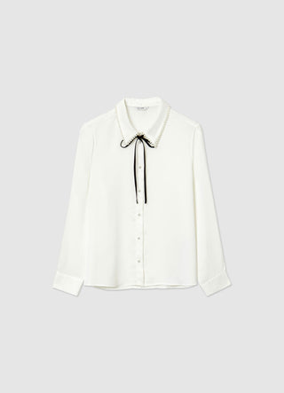 Camicia perle e fiocco