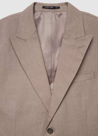 Single-breasted jacket with two plain-coloured buttons