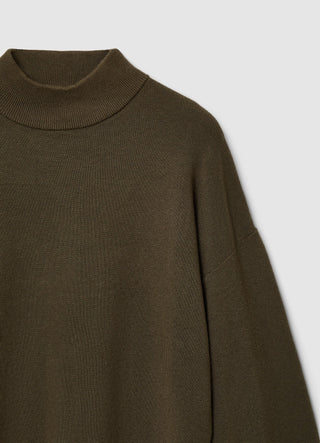 Pull à Col Montant en Maille Fluid