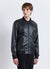 Bomber con zip e bordi a costine