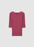 T-shirt a costine a tinta unita