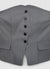 Pinstriped tailored bandeau vest with buttons