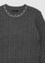 Cable-knit jumper with pearls