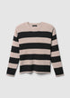 Ribbed striped jumper - XS
