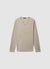 T-shirt col rond en tissu gaufré uni