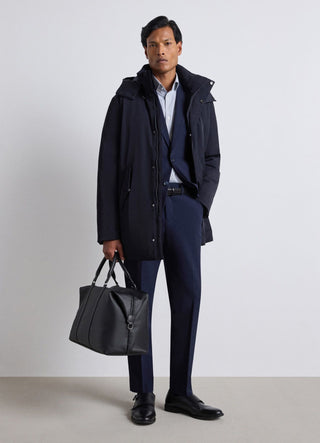 Gepolsterter Car Coat mit Kapuze